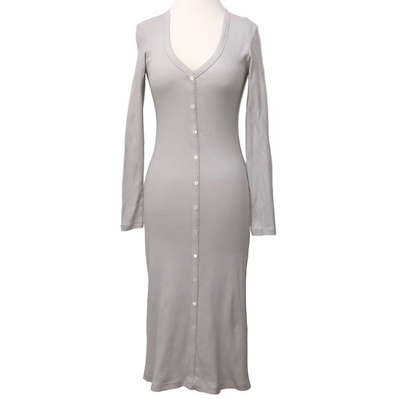 James Perse Ribbed Cardigan Dress 0/XS NWT - Picture 3 of 10